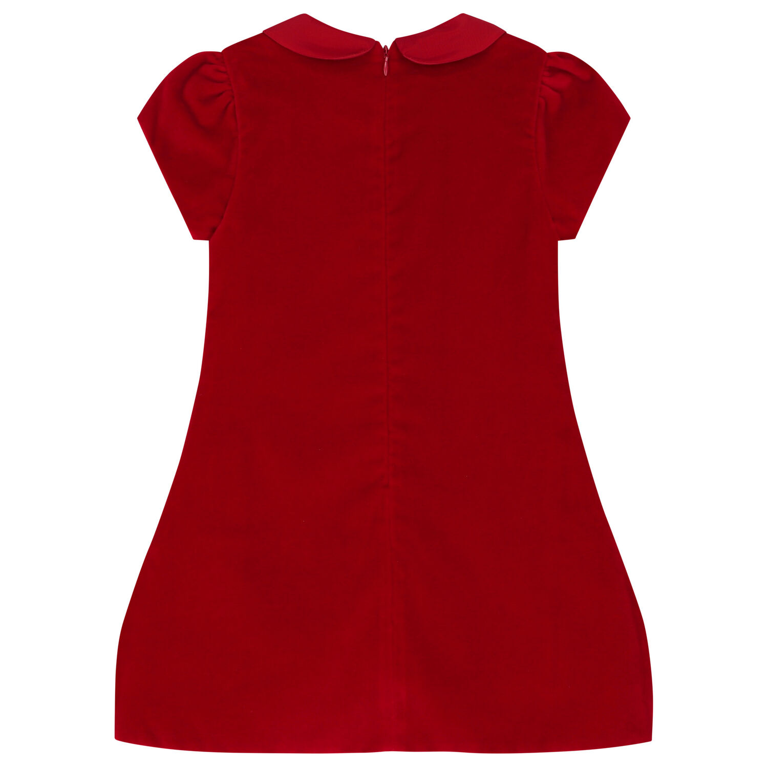 فستان بنات بفيونكة باللون الأحمر, 1, hi-res